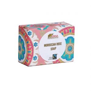 Moroccan rose soap packaging