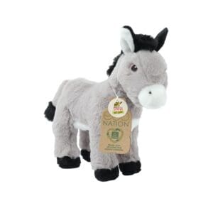 Grey donkey cuddly toy