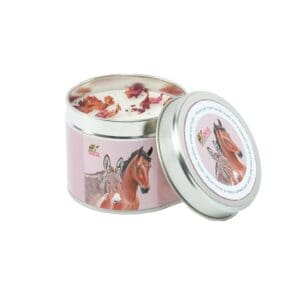 Moroccan rose candle tin
